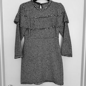 Zara houndstooth dress